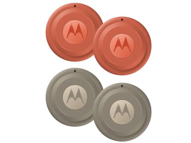 Moto Tag 2 (Works with Android Find My Device and Find Hub) Bluetooth 6.0 and UWB (4 Pack (2 Green 2 Orange))