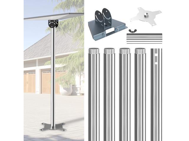 for Starlink Gen 3 Pole Mount Kit with Pipe Adapter, Thickened Stainless Steel, Starlink Mounting Starlink Base Bracket (5 Section Straight with.