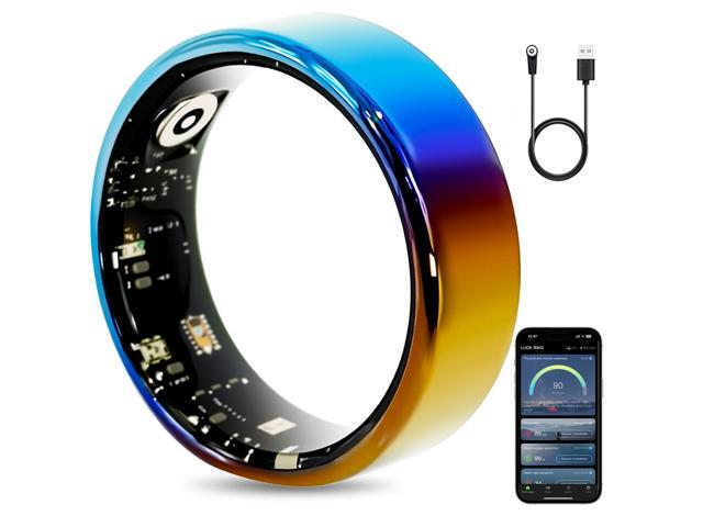 Smart Ring for Women & Men, Smart Ring Health Tracker, Blood Oxygen & Heart Rate Monitor, Long Lasting Battery Sleep Ring, Waterproof Fitness Ring...