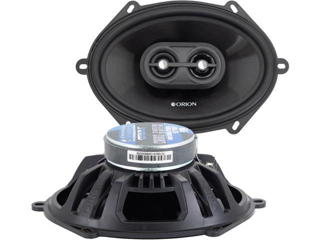 Cobalt Series CB683 6x8 3-Way Coaxial Car Speakers, 280W, 4 Ohms, Full Range, Enhanced Bass, Polypropylene Cone & Butyl Rubber Surround, Easy.