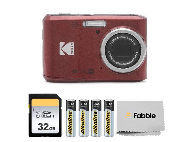PIXPRO FZ45 16MP Digital Camera with 4X Optical Zoom 27mm Wide Angle and 2.7' LCD Screen Bundle with 32GB SD Memory Card, AA Batteries (4 Pack),...