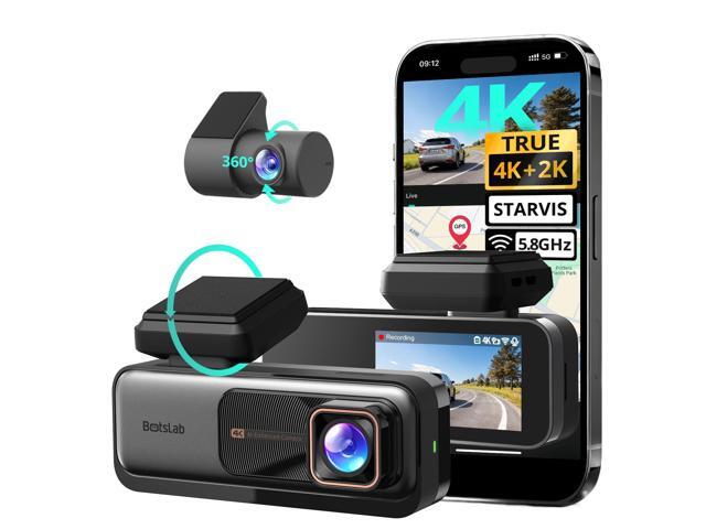 4K Dash Cam Front and Rear, 170° Ultra Wide 4K+2K Dashcam with ADAS, Night Vision, 24/7 Parking Mode, IMX415 STARVIS Sensor, WDR, 5.8GHz WiFi,.