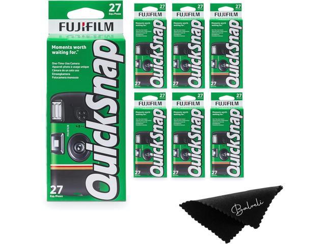 Quicksnap Flash Disposable Camera 400 Iso, 6 Pack, 35mm Camera, 27 Exp, Balveli Coth, Fuji Film Disposable Bulk, 6 Pack of Fuji Disposable Cameras