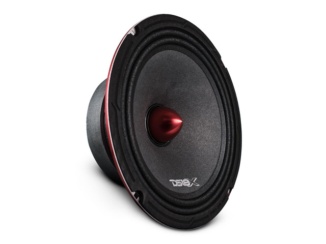 PRO-X8.4BM Loudspeaker - 8', Midrange, Red Aluminum Bullet, 550W Max, 275W RMS, 4 Ohms - Premium Quality Audio Door Speakers for Car or Truck...