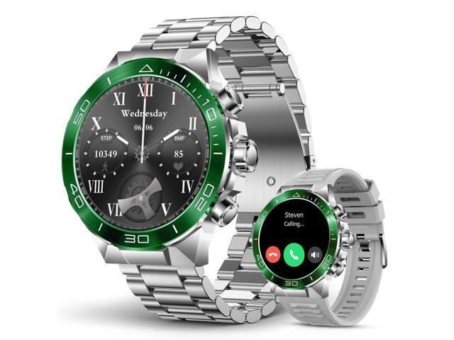 Military Rugged Smart Watch for Men, AMOLED 1.43' HD Screen, Bluetooth Call Answer/Make, Blood Oxygen/Heart Rate/Sleep Tracker, 7-30 Day Battery,...