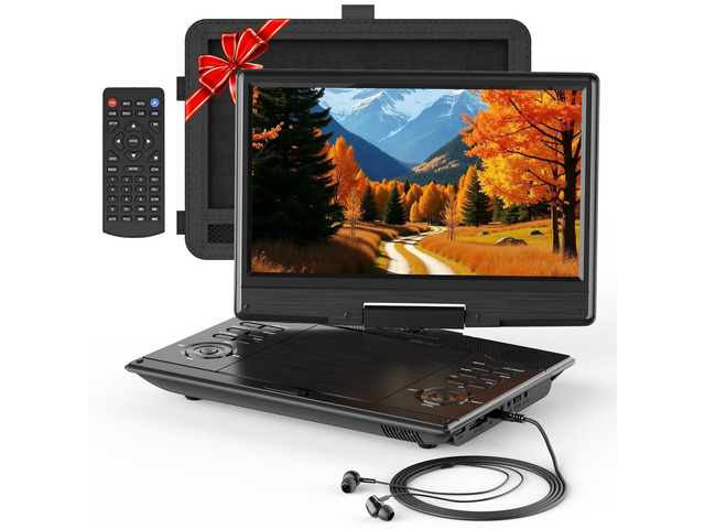 13.5' Portable DVD Player for Kids and Car with 11.6' Screen & Headphones,4-6 Hours Working Time,Car DVD Player with Headrest Mount,Remote...