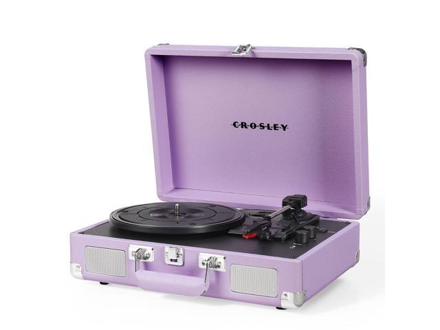 CR8005F-LN Cruiser Plus Vintage 3-Speed Bluetooth in/Out Suitcase Vinyl Record Player Turntable, Lavender