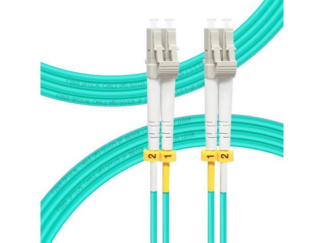 LC to LC Fiber Patch Cable OM3 3M/10ft, Length Options: 0.2m-200m, 10GB/40GB Multimode Duplex 50/125um Fiber Optic Cable Cord LSZH-3Meter(10ft),...