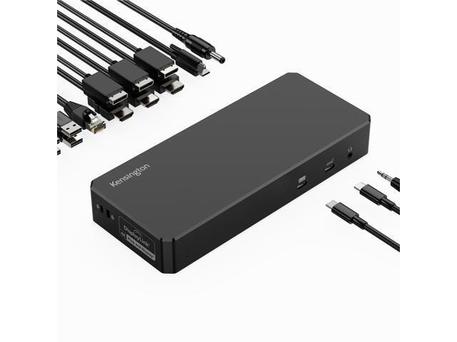 DisplayLink 4K Docking Station, Triple 4K for MacBook Pro/Air M1/M2/M3/M4, 14ports, 3xHDMI/3xDisplayPort,4xUSB A,2xUSB C 3.2, Ethernet, Audio, 100W.