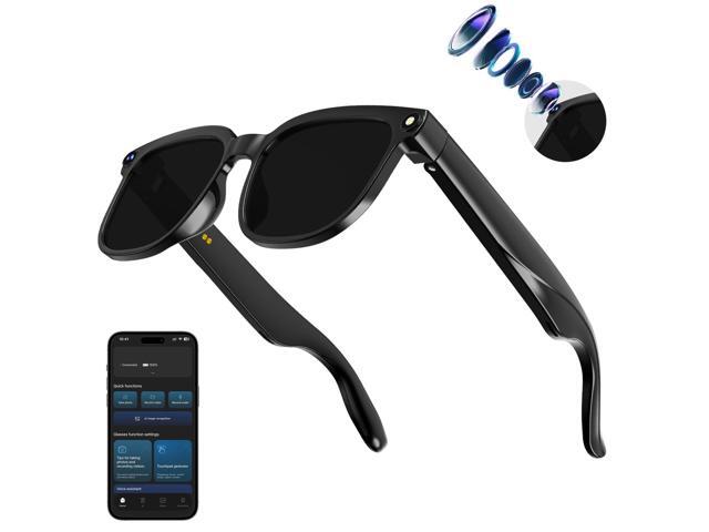 AI Smart Glasses with Camera,8MP Camera Glasses,1080P Anti-Shake Video Recording, Real Time Translation,AI Voice Assistant,Object...