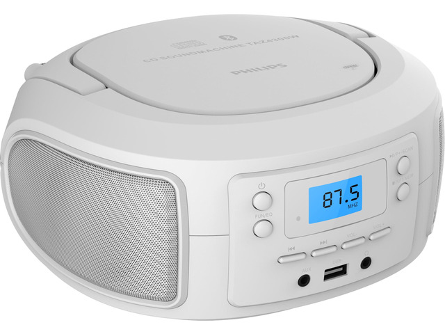 CD Player Portable with Bluetooth, Crystal Clear Sound Top Loading CD Boombox with FM Radio, USB Port & Aux Input, Compact & Lightweight...