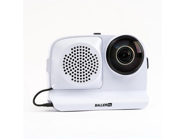 AI Auto-Tracking Sports Filming System, 180° Full-Field Lens & Live Streaming for Basketball, Soccer & Volleyball, Compatible with iPhone 13 Pro Max