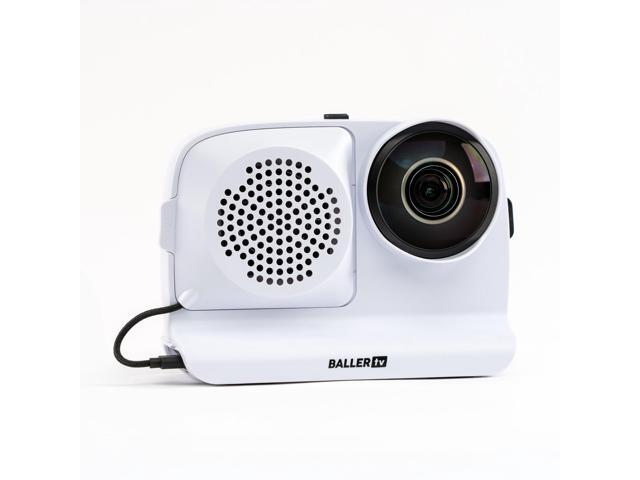 AI Auto-Tracking Sports Filming System, 180° Full-Field Lens & Live Streaming for Basketball, Soccer & Volleyball, Compatible with iPhone 16 Pro