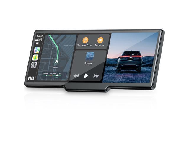 9.26'' Carplay Screen with 2.5K Dash Cam and 1080P Backup Camera Portable Wireless Car Play Android Auto, Upgrade Navigation, Mirror Link, Voice...