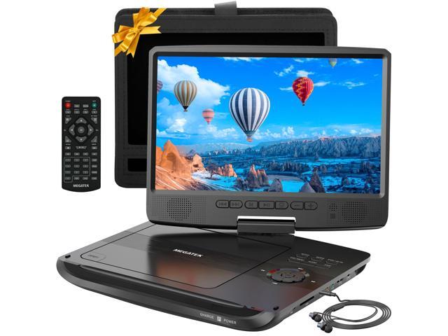 12.5' Portable DVD Player with 10.5' Screen & Headphones, Car DVD Player for Kids with Headrest Mount, 6-Hour Battery, Supports CD/DVD/USB/SD Card,.