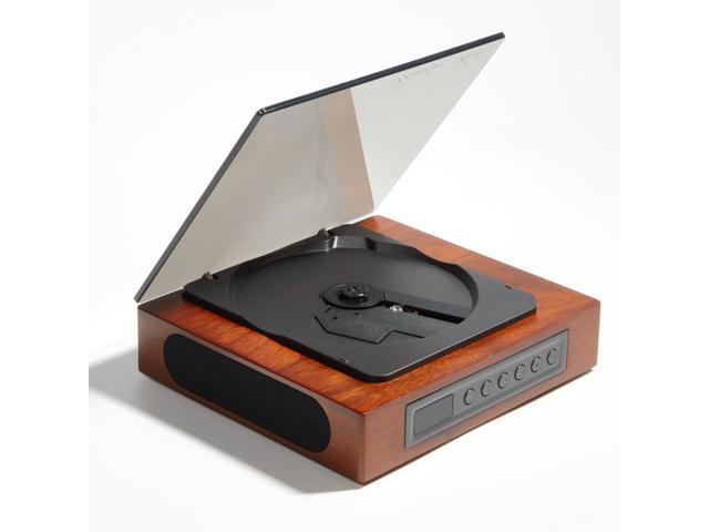 Portable CD Player with Speakers, Retro Wooden Desktop Bluetooth CD Player for Home, USB/SD Playback, SPDIF/AUX Output, Remote Control,.
