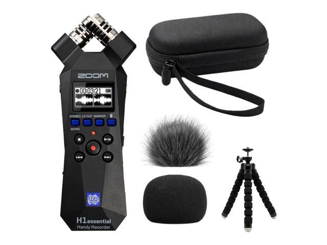 H1essential Handy Recorder Bundle with 99KOLB Accessories(EVA Case, Furry & Foam Windscreens Set, Octopus Tripod)