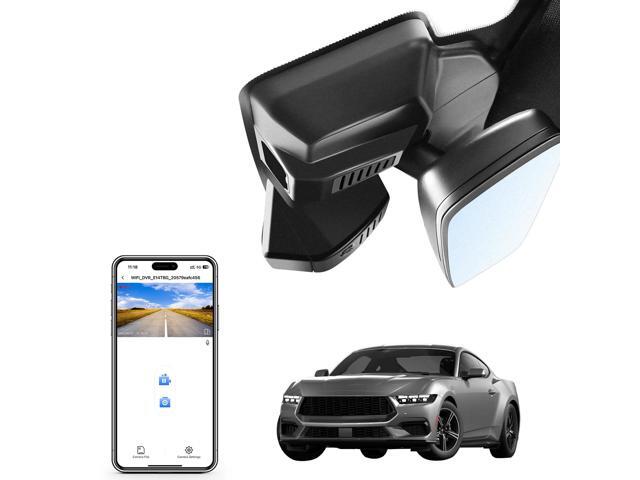 4K Dash Cam Fit for Ford Mustang Gen7 2024-2026, EcoBoost Premium GT Premiun Mach 1(Model C), UHD 2160P Video, WiFi & App, GPS, 64GB Card