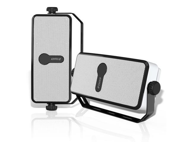 Bluetooth Outdoor Speaker, IPX5 Waterproof Wall Mount Speaker, Wireless Sync Up to 100 Speakers, Connect Seamlessly to Phone, Computer, Suitable...