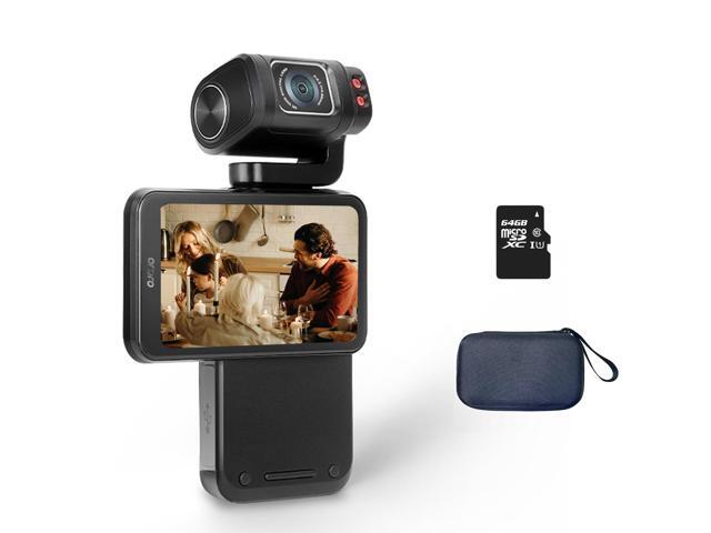 5K Video Camcorder, M3 48MP UHD 4K/60fps Handheld Digital Camera, 3.5'' Rotatable IPS Screen 3250mAh Battery WiFi IR Night Vision Camera with 64G.