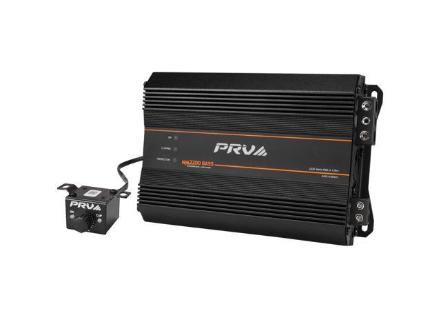 2200 Watts Monoblock Class D Subwoofer Amplifier RS2200 BASS 1 Ohm 12 Volts Car Amp, Built-in Crossover, Bass Boost, Smart Fans with Remote Sub...