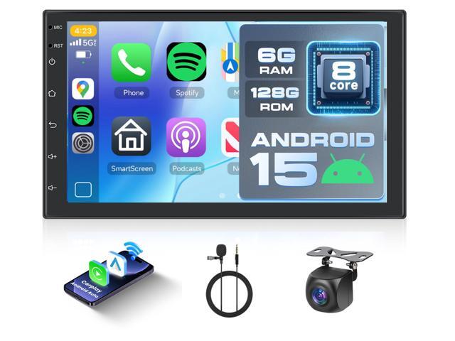 [6G+128G] 8-Core Android Car Radio 7 inch Wireless CarPlay Wireless Android Auto Double DIN Radio, Touch Screen Car Radio with.