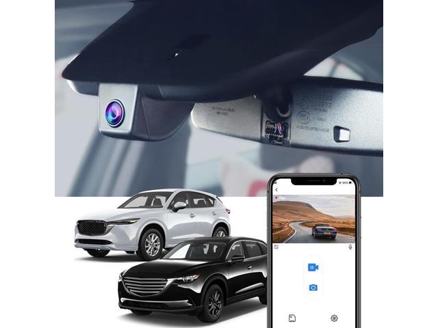 4K Dash Cam for 2017-2025 Mazda CX-5 & CX-9 Select Preferred Premium Plus Carbon Turbo Sport Grand Touring (Has Sunroof), OEM Look, 2160P UHD.