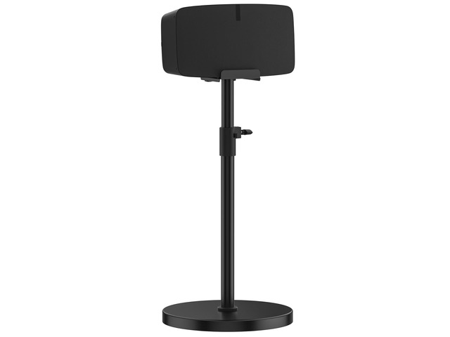 Height Adjustable Floor Speaker Stand for Sonos Five & Play:5, Vertical or Horizontal Placement, Metal Sonos 5 Speaker Stand with Cable Management...