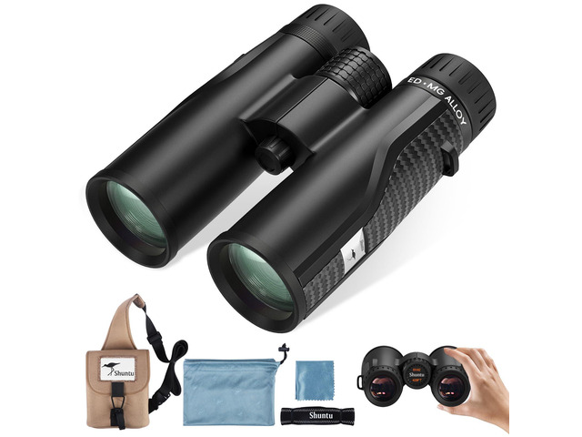 Premium ED HD Binoculars 10x42 for Adults, Waterproof & Fogproof with Magnesium Alloy Body, BAK4 Prism - High Power Binoculars for Bird Watching,...