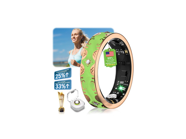 7 Gen Diamond Smart Ring Industry Rank 1-0 Measurement Error 2026 Smart Ring for Women - Advanced Health Tracker for Wellness and Activity...