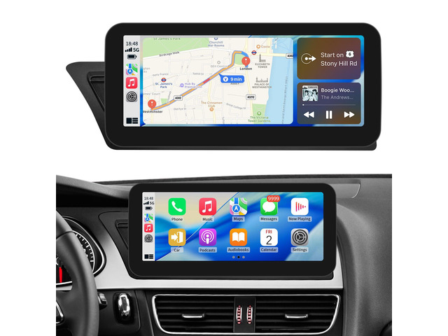 Wireless CarPlay/Android Auto 10.25 Inch Touchscreen for Audi A4 (2009-2015) with 2GMMI, Car Radio Receiver, Multimedia, Bluetooth, Car Stereo,...