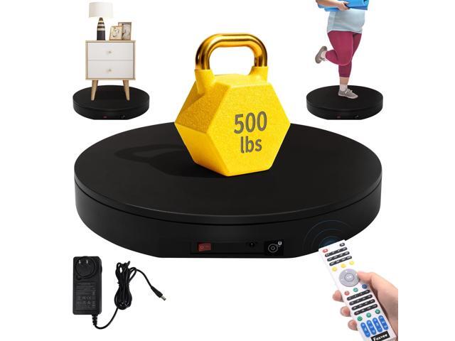 Ultra-Thin & Heavy Duty Remote-Controlled Motorized Turntable,Motorized Rotating Display Stand,Speed-Adjustable Rotating Platform,Human 3D Scan.