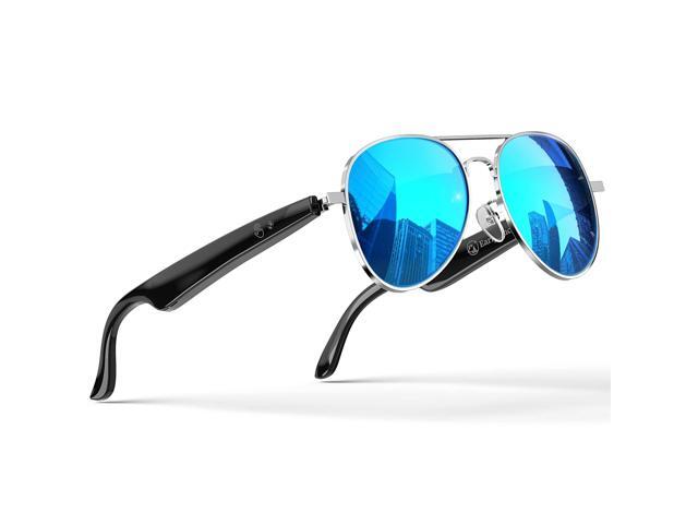 AI Smart Glasses, Smart Translation Glasses That Support 164 Language Translation, IP65 Waterproof Smart Sunglasses, Classic Aviator Sunglasses.