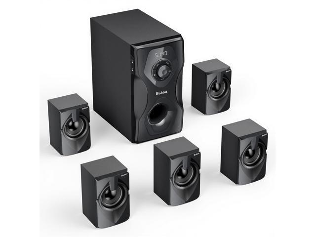 Surround Sound System Home Theater Speakers - 700 Watts Peak Power 5.1/2.1Wired Stereo Speaker System 5.25' Subwoofer Strong Bass with Bluetooth...
