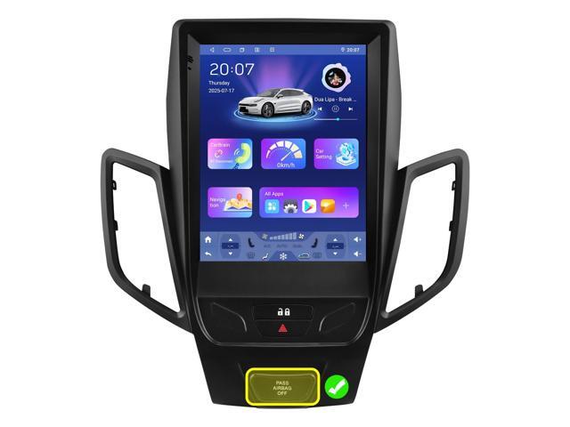 8 Core 4GB+64GB Android 14 Car Stereo Upgrade for Ford Fiesta (2009-2020), 9.7Inch QLED Touchscreen GPS Navigation with Wireless Carplay Android...