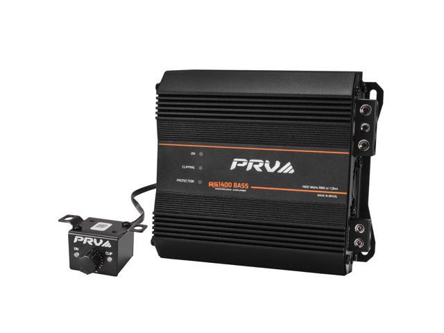 1400 Watts Monoblock Class D Subwoofer Amplifier RS1400 BASS 1 Ohm 12 Volts Car Amp, Built-in Crossover, Bass Boost, Smart Fans with Remote Sub...