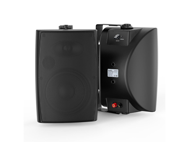 5.25 Inches 300 Watts Outdoor Bluetooth Speakers, Bluetooth 5.3,TWS Stereo Paring,Wall Mount Speaker System Waterproof Suitable for Patio Home...