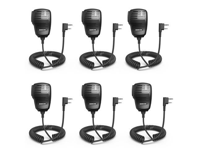 IP67 Waterproof Speaker Mic for Two Way Radios,SCSP05 Heavy Duty Handheld Shoulder Mic with 3.5mm Earpiece Jack, 2 Pin K Head for FPCN30A Walkie...