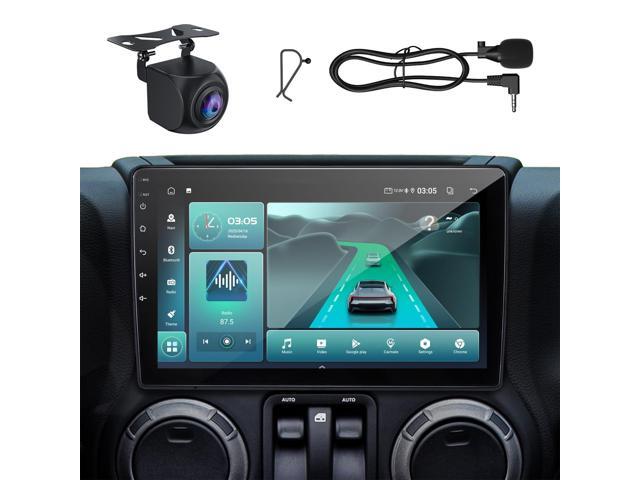 Upgraded 10' Car Radio Stereo for Jeep Wrangler JK 2007-2018 Dodge Ram 1500 2500 3500 Grand Cherokee, CarPlay/Android Auto/Android 13/2G+64G/GPS...