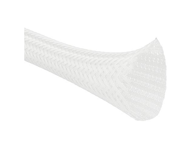 25 Ft - 1.25 Inch Braided Cable Sleeve - Self Closing Split Wire Wrap Cord Hider Organizer Wire Loom Tubing Cover for Automotive, Industrial Cable...