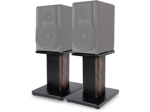 12 Inch (30CM)- Pair- Wood Speaker Stands for Home-Cinema HiFi Desktop and Satellite Speakers Monitor Stands