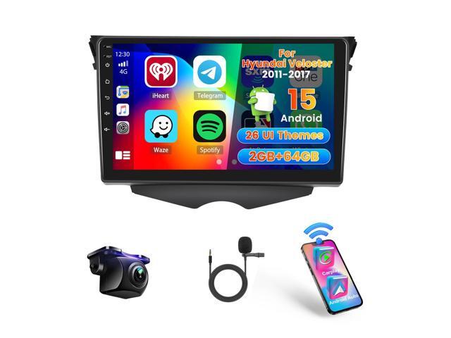 [DSP & EQ] 2+64G Car Radio for Hyundai Veloster 2011-2017 Wireless Carplay Android Auto, 9 inch IPS Touch Screen Car Stereo with Bluetooth5.0 GPS.
