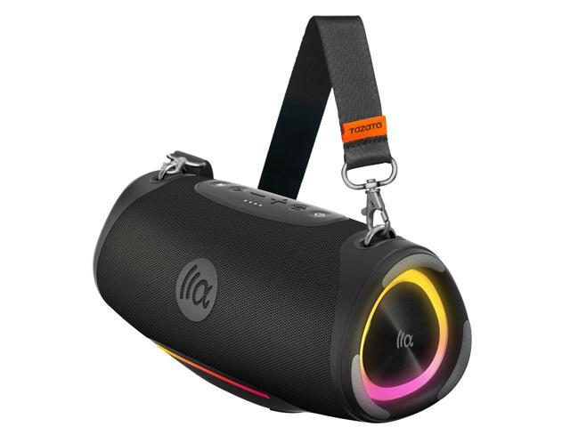 Bluetooth Speaker Wireless, 120W (Peak Loud Outdoor Speaker with Deep Bass Subwoofer, IPX7 Waterproof Floating Pool Speaker, RGB Lights, 11H.