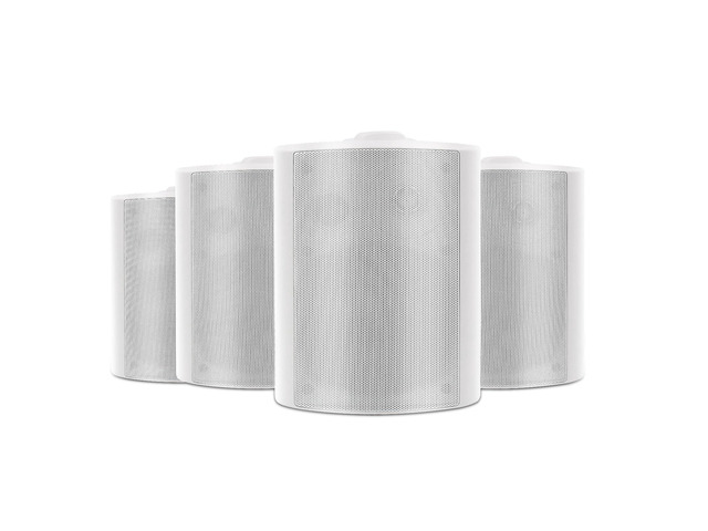 5.25 Inch 600W Outdoor Bluetooth Speakers Waterproof Wired Wall Mount Weatherproof Loudspeaker System for Indoor- Outdoor Garden Poolside Patio...