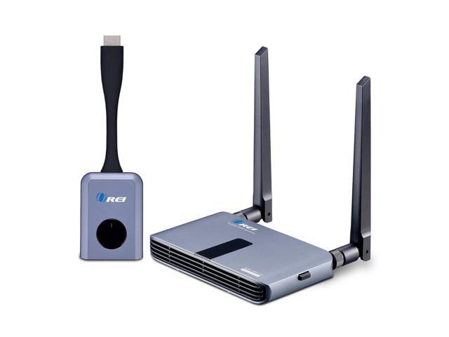 Wireless 1x1 1080P HDMI Transmitter and Receiver Dongle Kit up to 100ft - Perfect for Transmission from Laptop, PC, Presentation, Switching, Power.