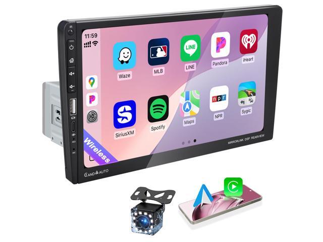 9 Inch Single DIN Car Stereo with Wireless Apple CarPlay Android Auto, Car Radio, 9' IPS Capacitance Touchscreen, Bluetooth 5.2, FM Receiver,...