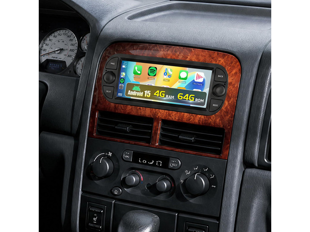 [4G+64G] Radio for Dodge Ram(2002-2006), Jeep Wrangler 2003-2006, Jeep Liberty 2002-2007, Jeep Grand Cherokee(1999-2004) 6.86' HD Touchscreen Car...