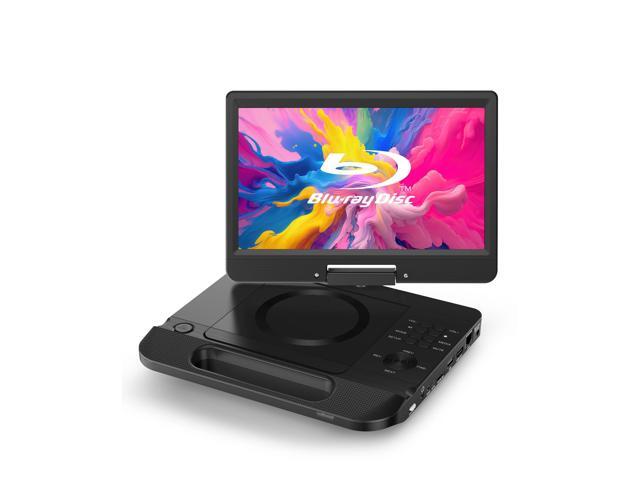 12.5' Portable Blu-ray Player with 10.5' 1080P Full HD Swivel Screen, Blu-ray DVD Player with HDMI Out & AV in, 4-5 Hours Rechargeable Battery,...