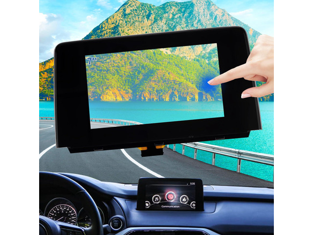 7' Touch Screen Digitizer Replacement for Mazda CX-9 CX9 Sport Grand Touring GS GT Radio Screen 2016 2017 2018 2019, Touchscreen fit TK48-611J0...