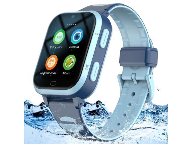 4G GPS Smart Watch for Kids WhatsApp Line Video Phone Call and Text Voice Chat SOS Alarm Message Anti-Lost Real-time Tracker Pedometer Silent Mode.
